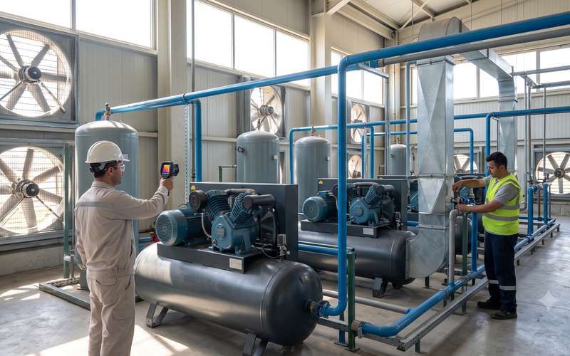 Yaz Sıcaklarında Kompresör Arızalarına Son: Sezon Üretiminizi Koruyan Tesis Çözümleri